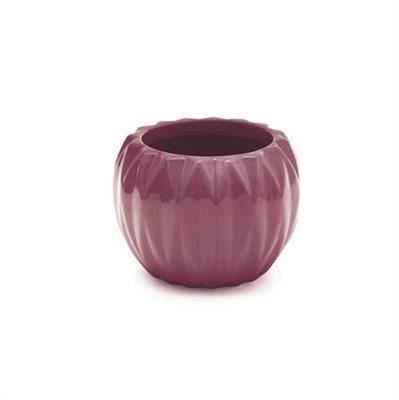 VASO CERAMICA PRUGNA H. 13CM D. 17CM