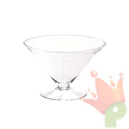 COPPA SVASATA VETRO H. 14CM D. 21CM