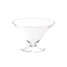 COPPA SVASATA VETRO H. 14CM D. 21CM