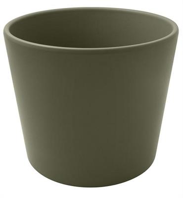 VASO CERAMICA OLIVA H. 25CM D. 28CM