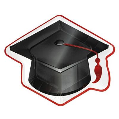 PIATTI 28X23CM GRADUATION LAUREA 8PZ