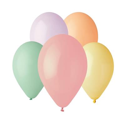 PALLONCINI 12INCH 30CM SOFT RAINBOW 50PZ