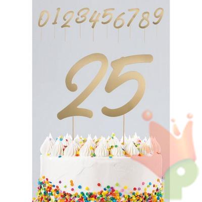 CAKE TOPPER ELEGANT TRUE ORO