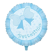 PALLONCINO MYLAR 18INCH BATTESIMO BABY CELESTE