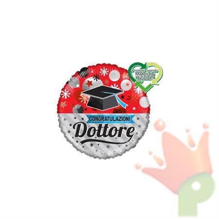PALLONCINO MYLAR 18INCH DOTTORE CON TOCCO