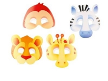 MASCHERE JUNGLE ANIMALS 8PZ
