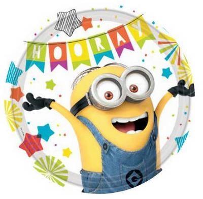 PIATTI 23CM MINIONS 8PZ