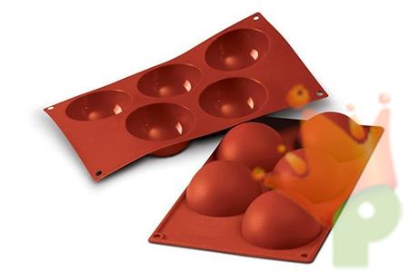 STAMPO IN SILICONE SEMISFERE N°5 D. 8CM H. 4CM