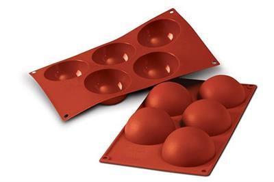 STAMPO IN SILICONE SEMISFERE N°5 D. 8CM H. 4CM
