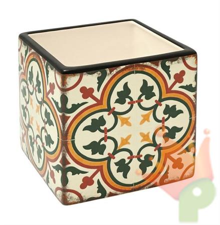 CUBO CERAMICA MAIOLICA 13X13,5X13,5CM