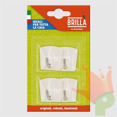 GANCI ADESIVI 1 POSTO 4PZ
