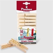 PINZE BUCATO TIPO LEGNO PEPPINO 10PZ