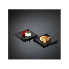 PIATTO 16X16X1,9CM SUSHI BAMBOO NERO 2PZ