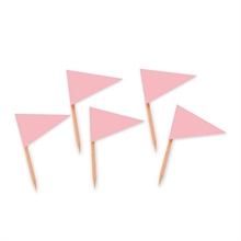 PICKS BANDIERINE TRIANGOLARI ROSA 4X7CM