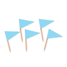 PICKS BANDIERINE TRIANGOLARI CELESTI 4X7CM