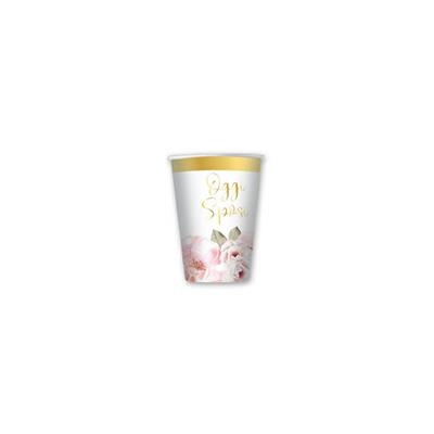 BICCHIERI 80CC OGGI SPOSI FLORAL 8PZ