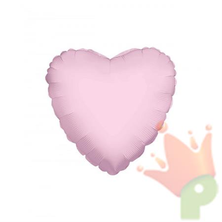 PALLONCINO MYLAR 18INCH CUORE ROSA CHIARO