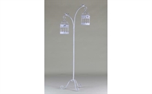 PIANTANA CON GABBIE FERRO BIANCO 109CM