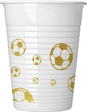 BICCHIERI 200CC FOOTBALL GOLD 8PZ