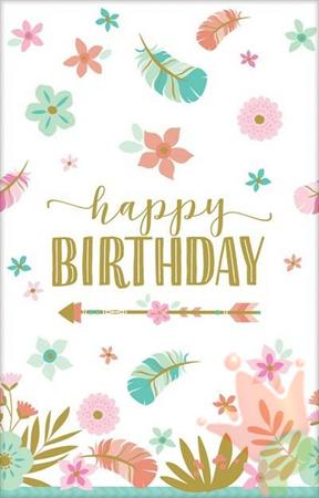 TOVAGLIA 137X260CM BOHO BIRTHDAY GIRL
