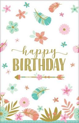 TOVAGLIA 137X260CM BOHO BIRTHDAY GIRL