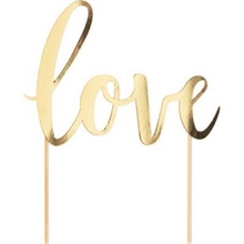 CAKE TOPPER LOVE ORO