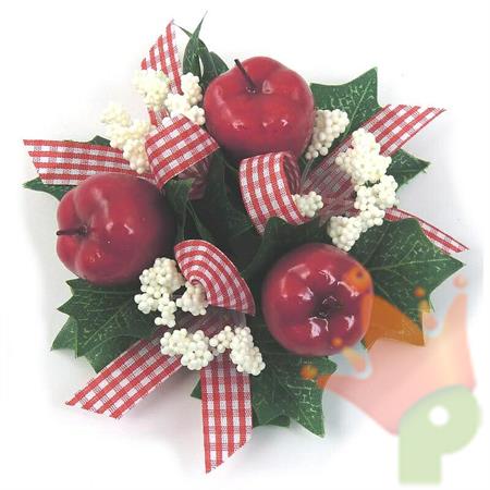 GIROCANDELA CON MELE E FIOCCHI