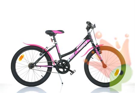 BICICLETTA 20 MTB GIRL NERA SENZA CAMBIO