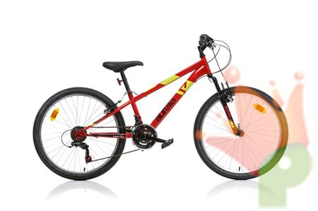 BICICLETTA 24 UOMO ROSSO AURELIA