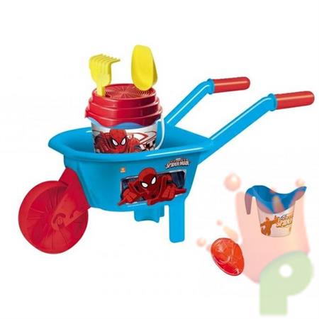 SET CARRIOLA + SECCHIELLO E FORMINE SPIDERMAN