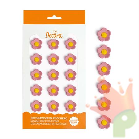 FIORELLINI MEDI ROSA 15PZ