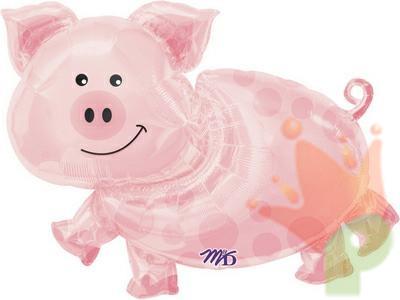 PALLONCINO MYLAR SUPERSHAPE PIG