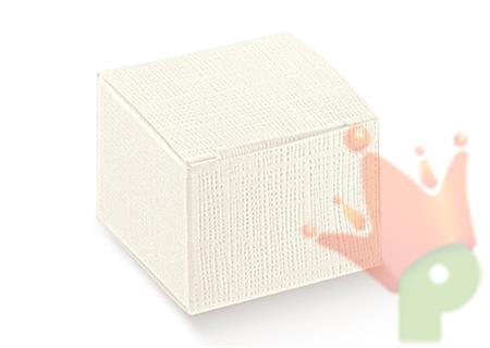 SCATOLA PIEGHEVOLE 140X140X80 SETA BIANCA 10PZ