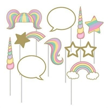 FOTO BOOTH UNICORN SPARKLE 10PZ