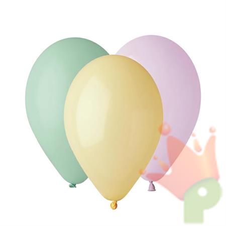 PALLONCINI 10INCH - 26CM SOFT RAINBOW MIX 25PZ
