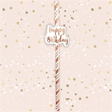 CANNUCCE ROSA GOLD HAPPY BIRTHDAY 6PZ