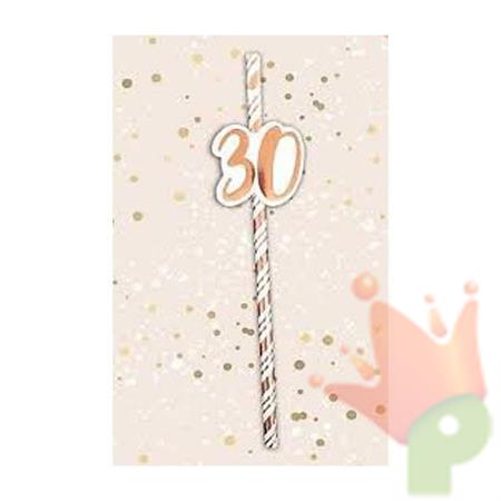 CANNUCCE ROSA GOLD 30 ANNI 6PZ