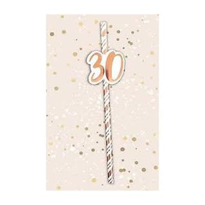 CANNUCCE ROSA GOLD 30 ANNI 6PZ