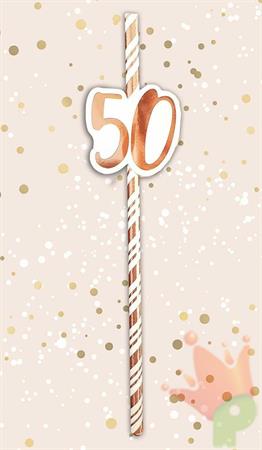 CANNUCCE ROSA GOLD 50 ANNI 6PZ