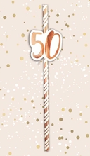 CANNUCCE ROSA GOLD 50 ANNI 6PZ