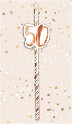 CANNUCCE ROSA GOLD 50 ANNI 6PZ