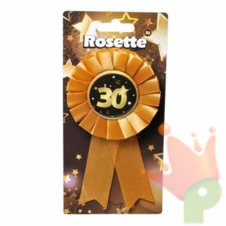 COCCARDA 30 ANNI NERO E ORO