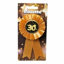 COCCARDA 30 ANNI NERO E ORO