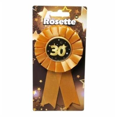 COCCARDA 30 ANNI NERO E ORO