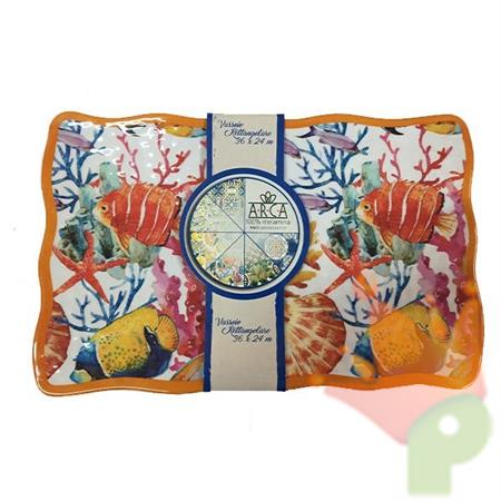 PIATTO RETTANGOLARE MELAMINA 36x23x2CM