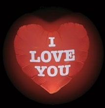 PALLONCINO CON LED I LOVE YOU 62CM