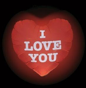 PALLONCINO CON LED I LOVE YOU 62CM