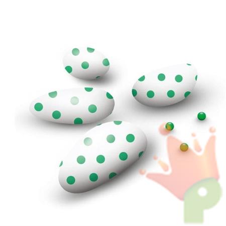 CONFETTI CIOCCOLATO CON POIS VERDE 500GR