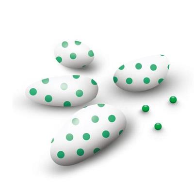 CONFETTI CIOCCOLATO CON POIS VERDE 500GR