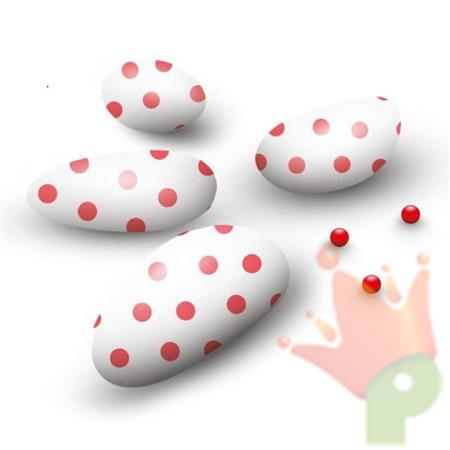 CONFETTI CIOCCOLATO CON POIS ROSSO 500GR